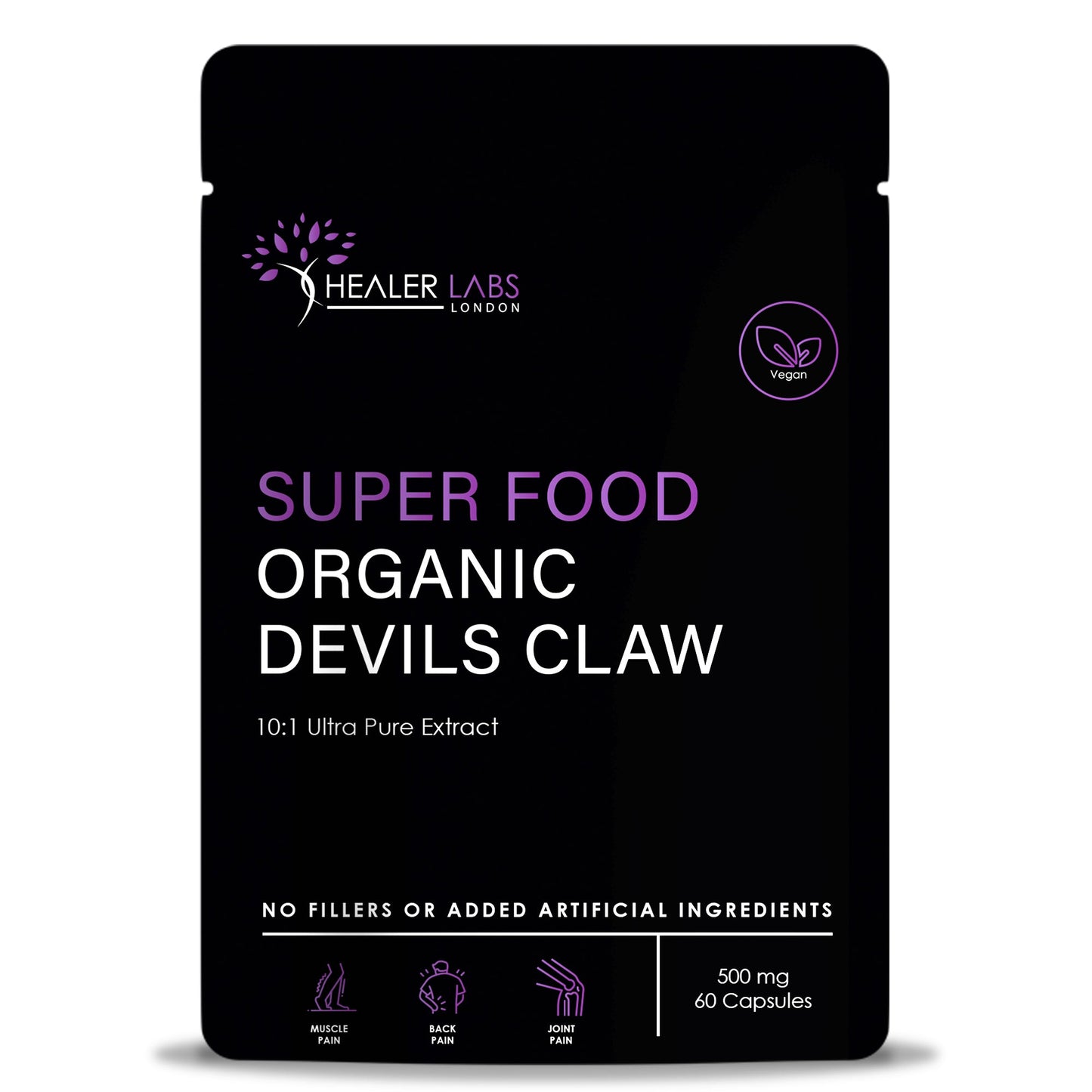  Healer Labs - Devils Claw 10:1 Extract 60 Capsules - The Beauty Corp.