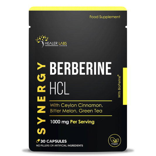  Healer Labs - Berberine HCL 97% With Ceylon Cinnamon & Bitter Melon - The Beauty Corp.