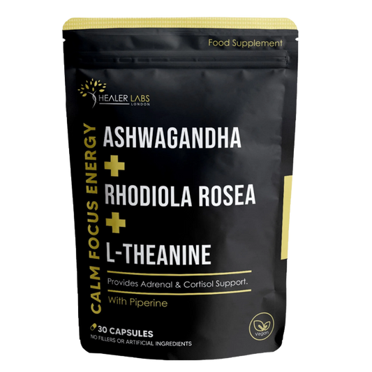  Healer Labs - Ashwagandha + Rhodiola Rosea +  L-Theanine - The Beauty Corp.