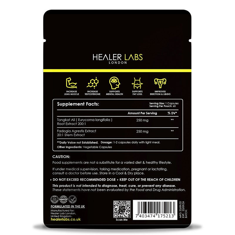  Healer Labs - Long jack 200:1 with Fadogia Agrestis 20:1 - The Beauty Corp.