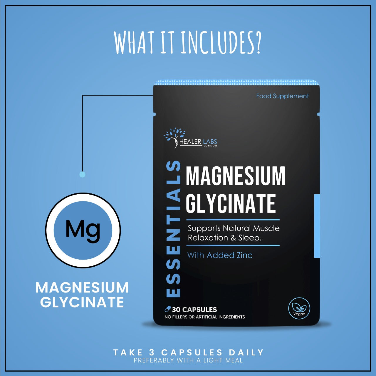  Healer Labs - Magnesium Glycinate - The Beauty Corp.